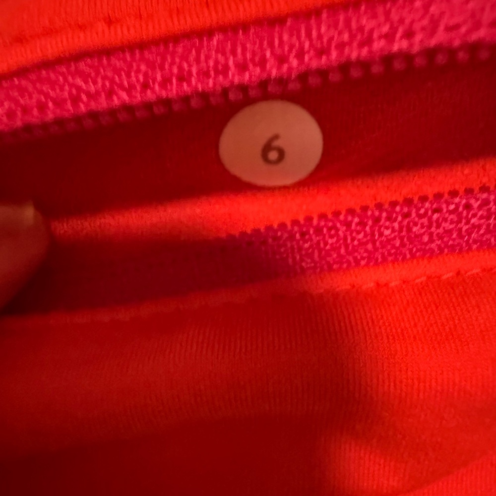 Lululemon Run Speed Shorts Special Edition 2015 Seawheeze Size‎ 6 Blue Orange - Picture 8 of 11